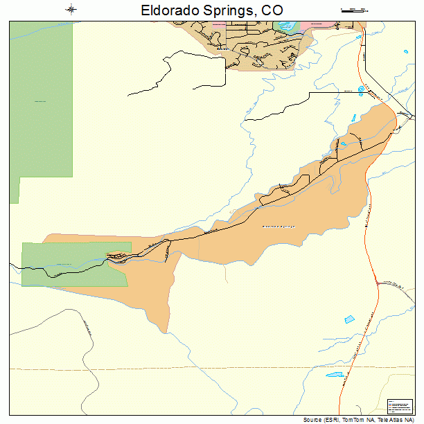 Eldorado Springs, CO street map