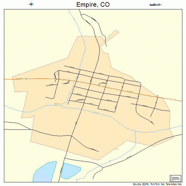 Empire, CO street map