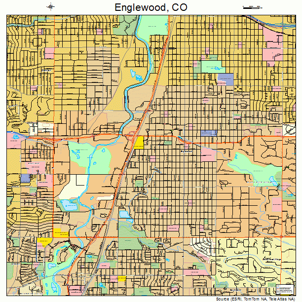 Englewood, CO street map