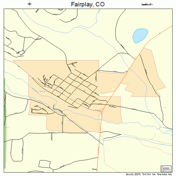 Fairplay, CO street map