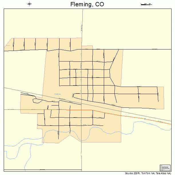 Fleming, CO street map