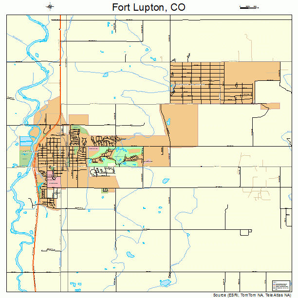 Fort Lupton Colorado Street Map 0827700