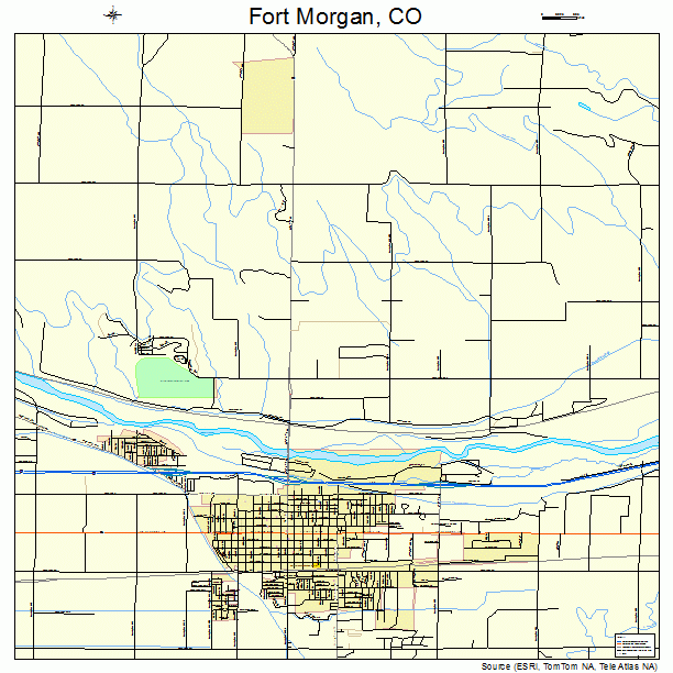 Fort Colorado Street Map 0827810
