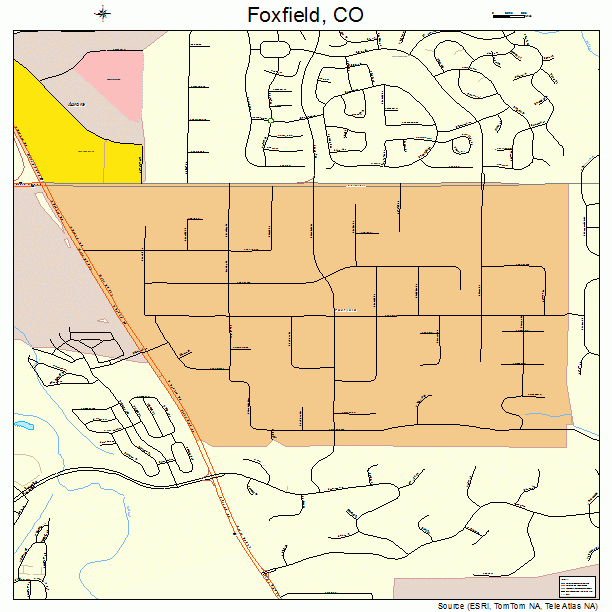 Foxfield, CO street map