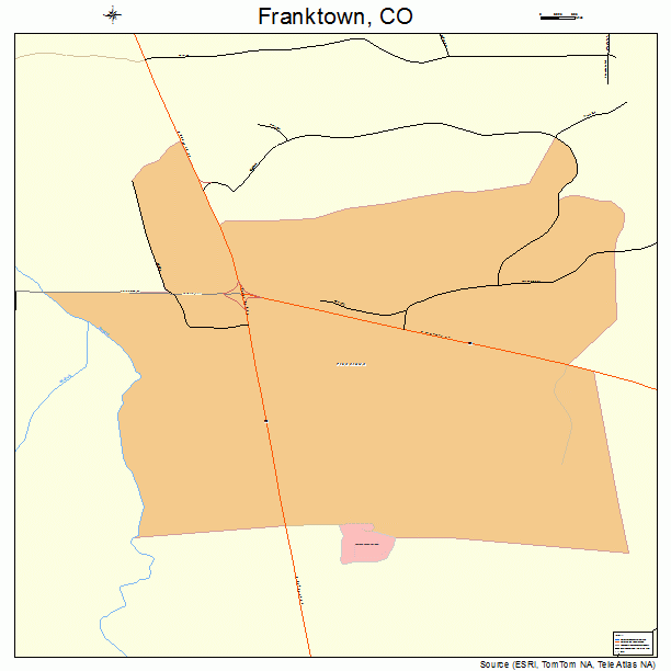 Franktown, CO street map