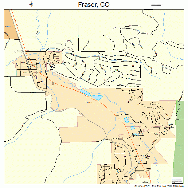 Fraser, CO street map