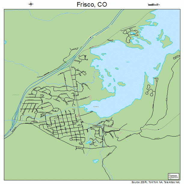 Frisco, CO street map