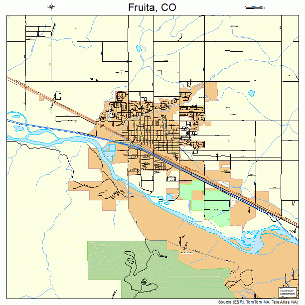 Fruita, CO street map