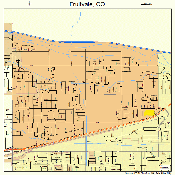 Fruitvale, CO street map