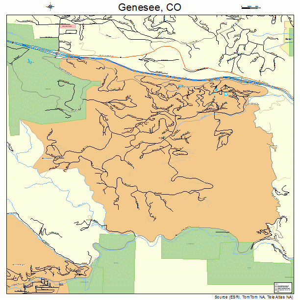 Genesee, CO street map