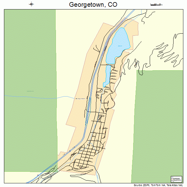 Georgetown, CO street map