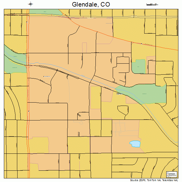Glendale, CO street map