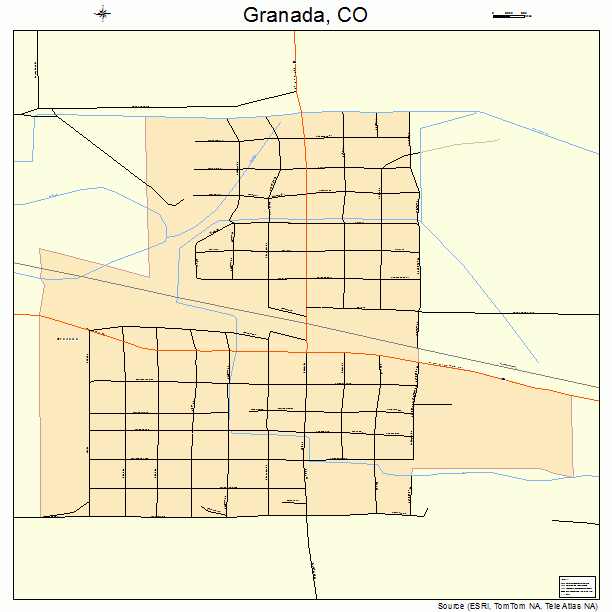 Granada, CO street map