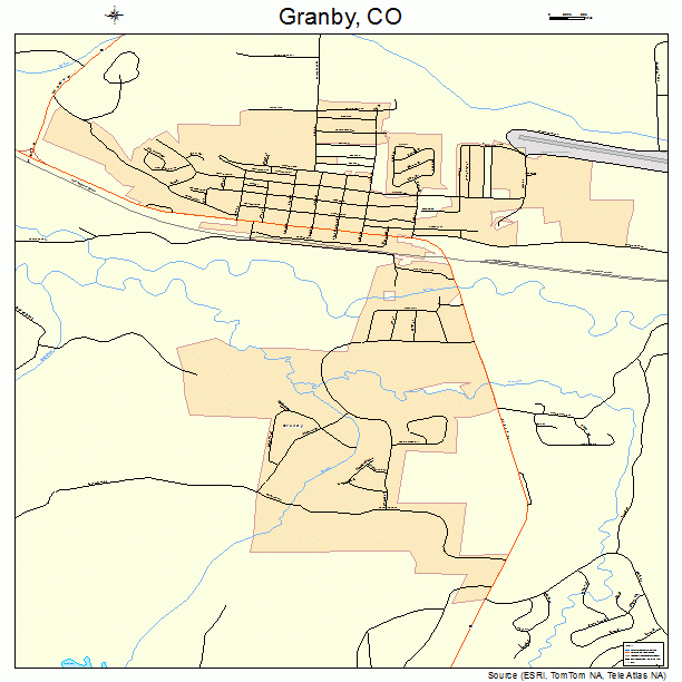 Granby, CO street map