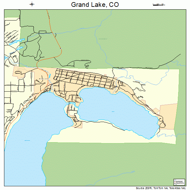 Grand Lake, CO street map