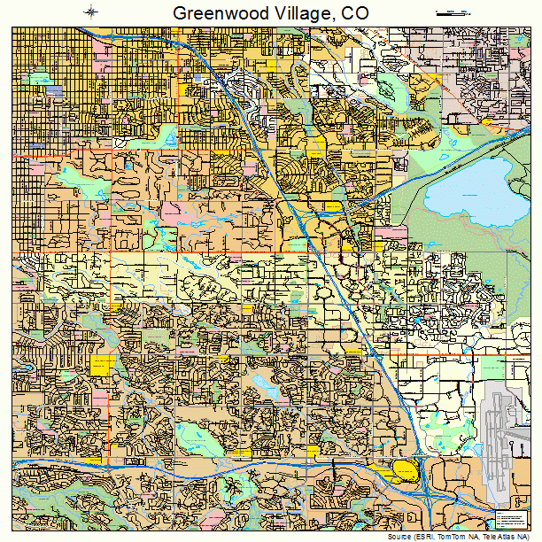 Greenwood Village, CO street map