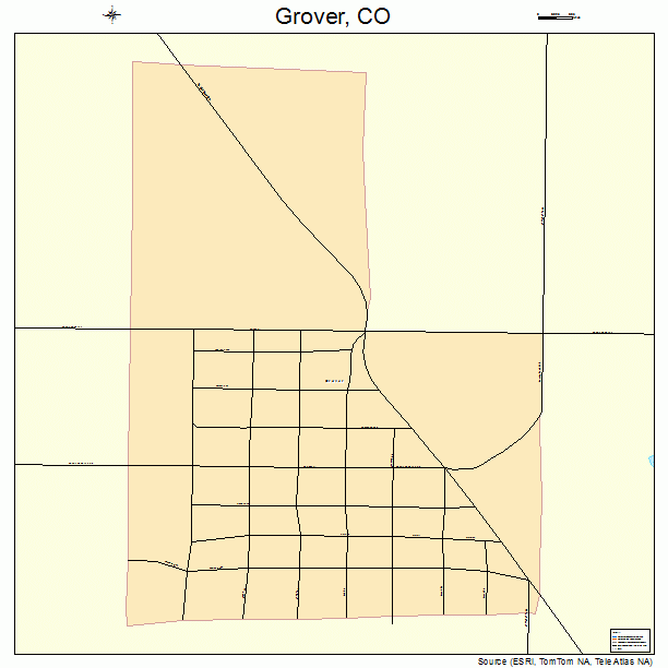 Grover, CO street map