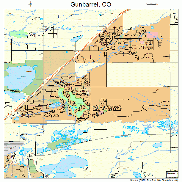 Gunbarrel, CO street map