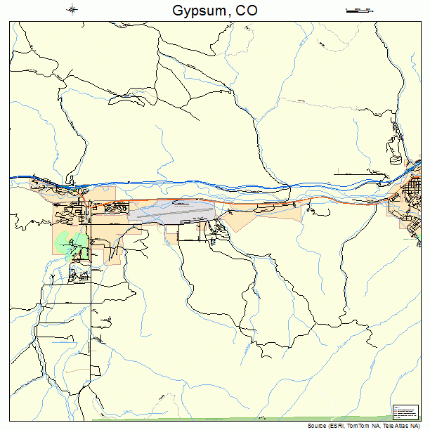 Gypsum, CO street map