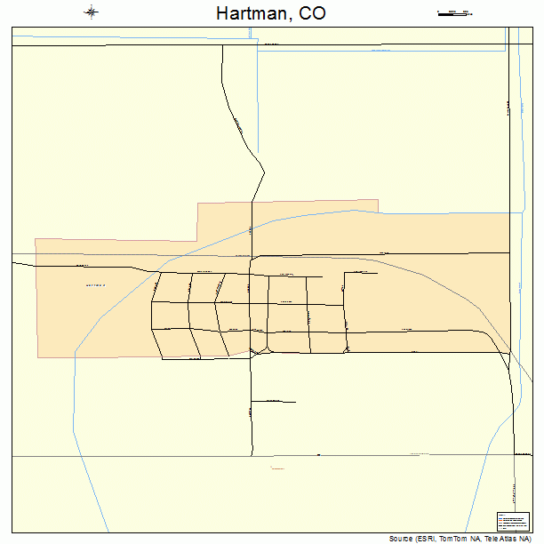 Hartman, CO street map