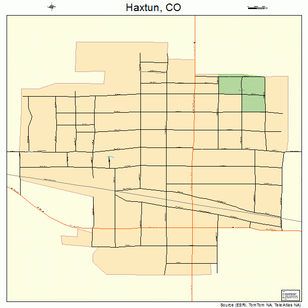 Haxtun, CO street map