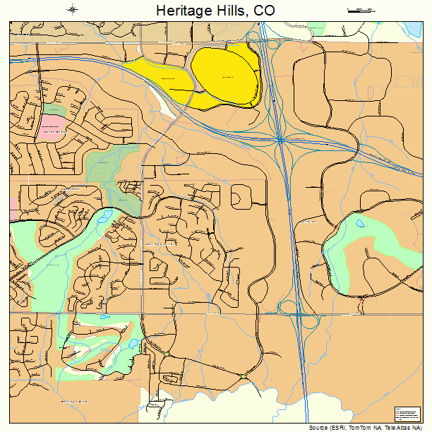 Heritage Hills, CO street map