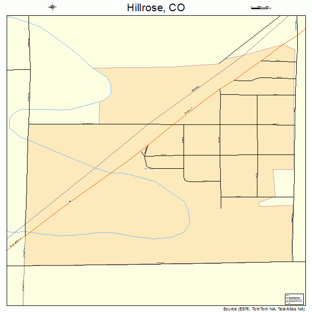 Hillrose, CO street map