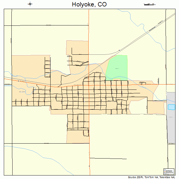 Holyoke, CO street map