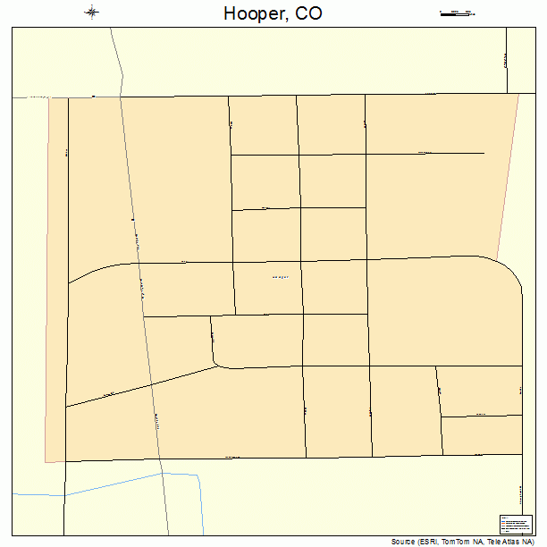Hooper, CO street map