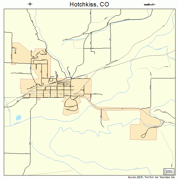 Hotchkiss, CO street map