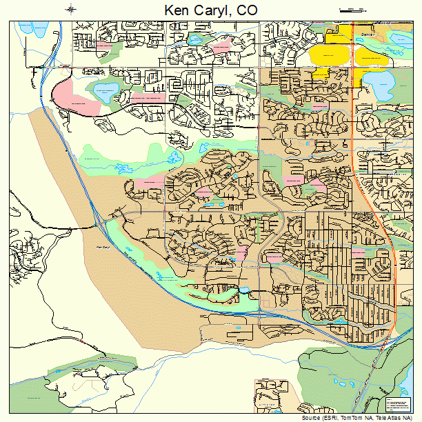 Ken Caryl, CO street map