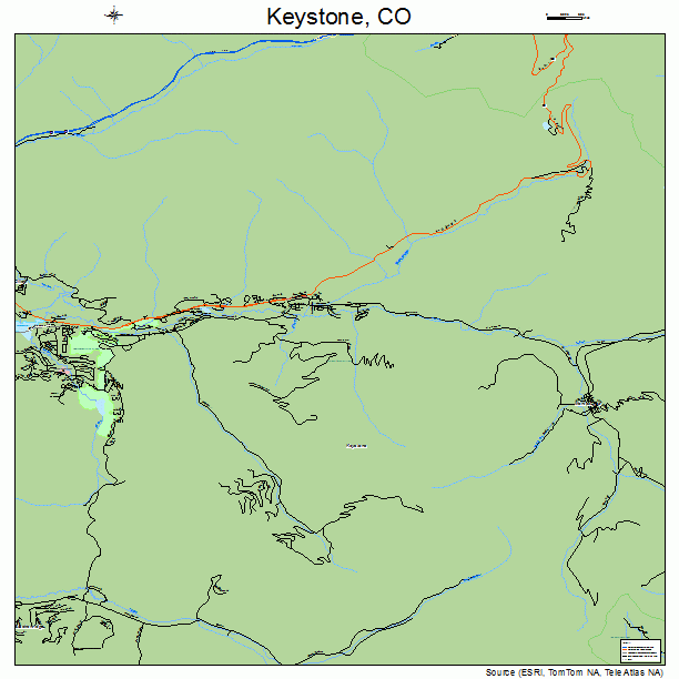 Keystone, CO street map