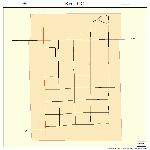 Kim, CO street map