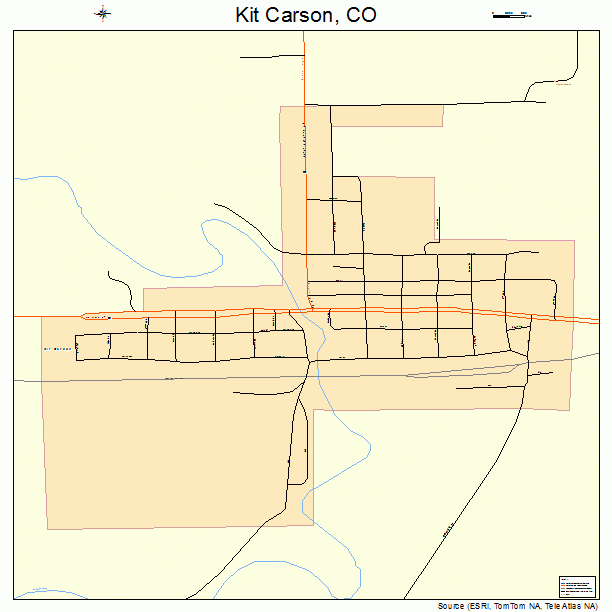 Kit Carson, CO street map