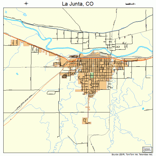 La Junta, CO street map