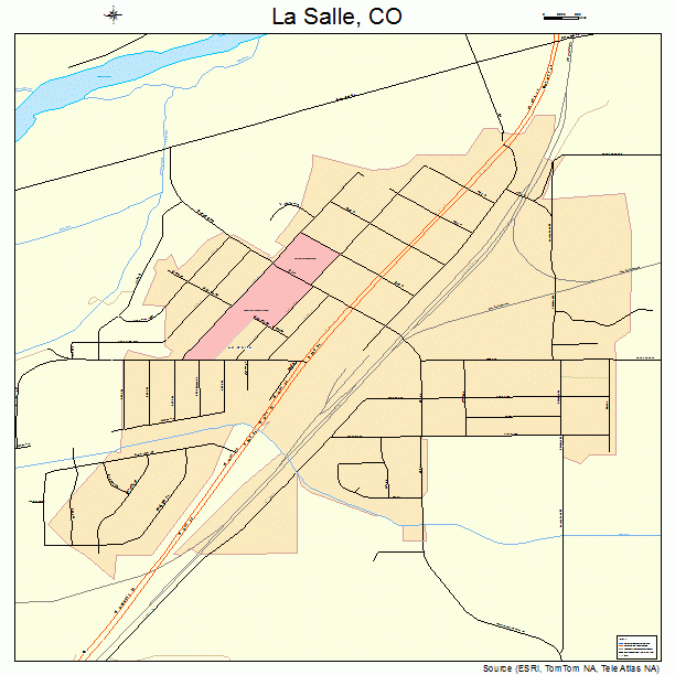 La Salle, CO street map