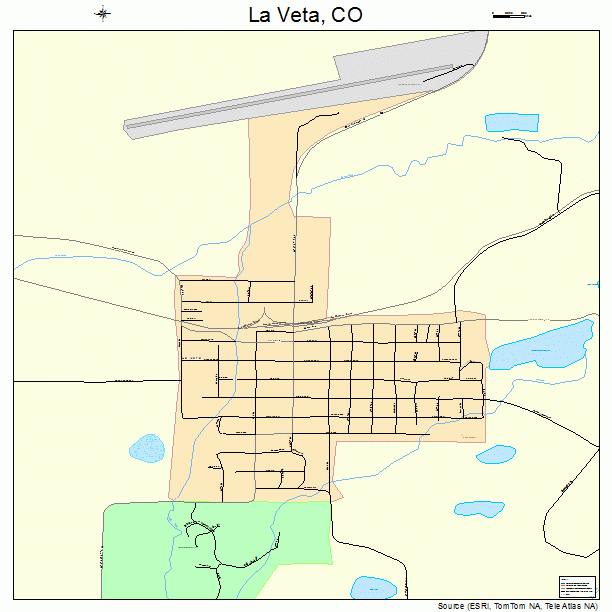 La Veta, CO street map