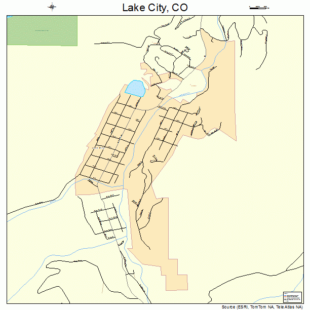 Lake City, CO street map