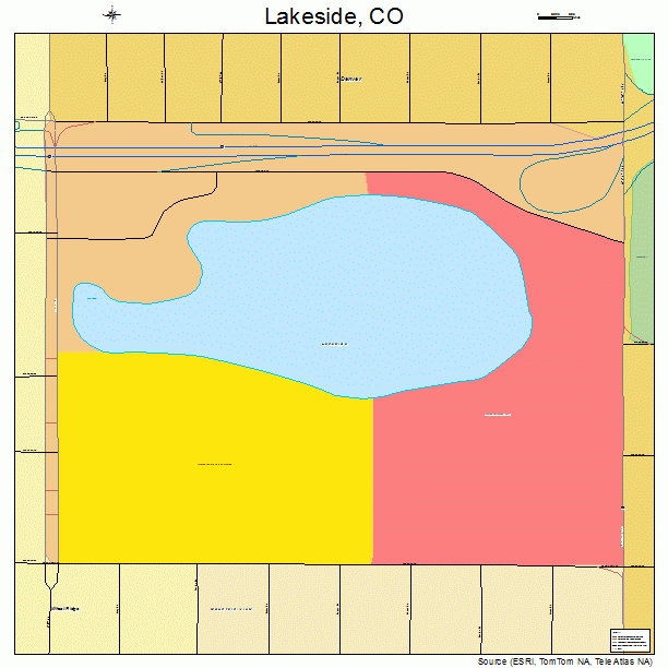 Lakeside, CO street map