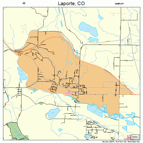 Laporte, CO street map