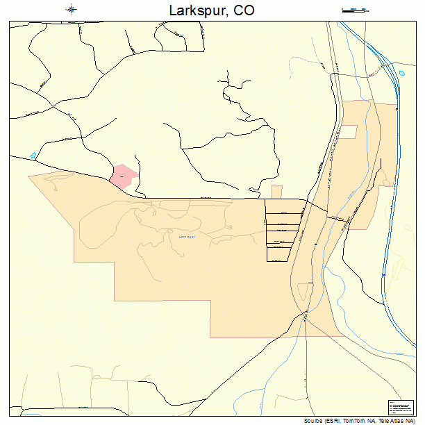 Larkspur, CO street map