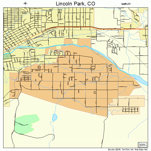 Lincoln Park, CO street map