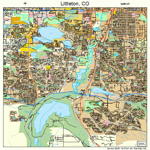 Littleton, CO street map