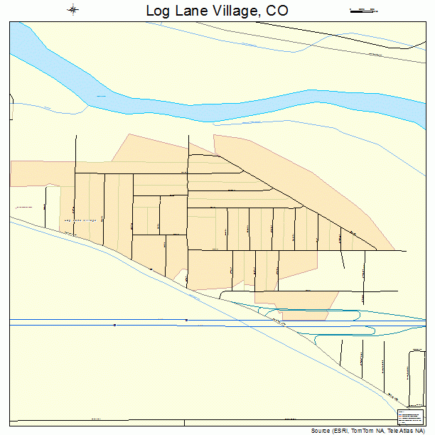 Log Lane Village, CO street map