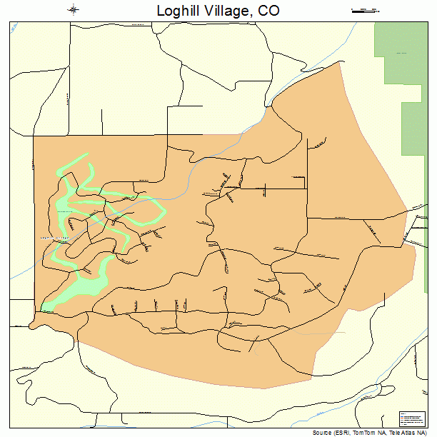 Loghill Village, CO street map