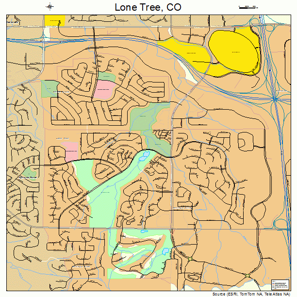 Lone Tree, CO street map