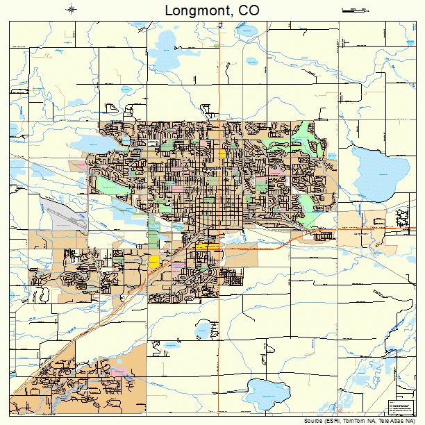 Longmont, CO street map