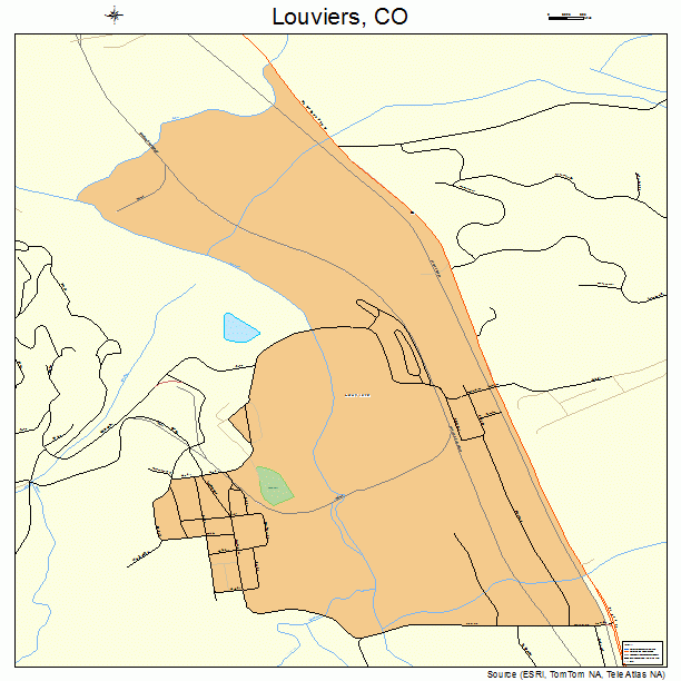 Louviers, CO street map