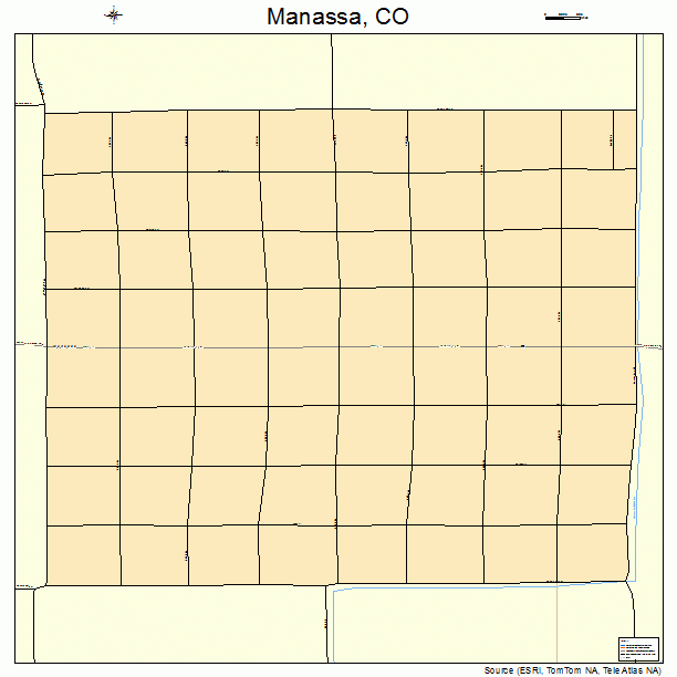 Manassa, CO street map