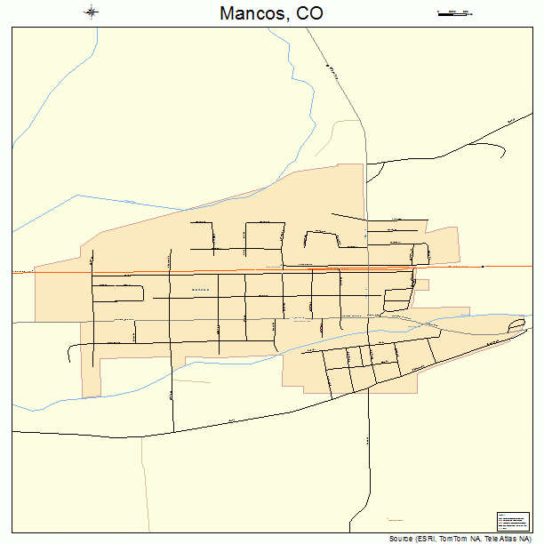 Mancos, CO street map